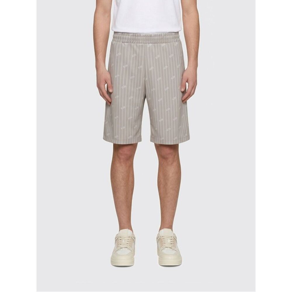 Gcds Men Technical Fabric Shorts With Striped Logo Gcds
